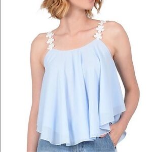 Molly Bracken Asymmetrical Blue Camisole